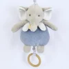 Doudou et Compagnie Boite a musique bebe - Elephant bleu - 20 cm> Boîte À Musique