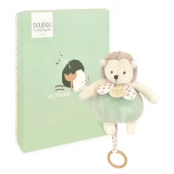 Doudou et Compagnie Boite a musique bebe - Hérisson vert - 20 cm> Boîte À Musique
