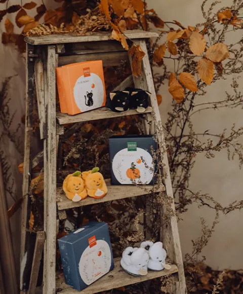 Doudou et Compagnie Chaussons bébé Chat noir - 0-6 mois> Chaussons