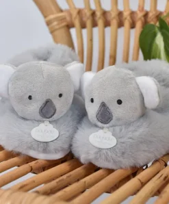 Doudou et Compagnie Chaussons bébé en peluche Koala - Unicef - 0-6 mois> Chaussons