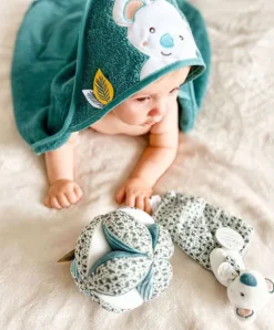 Doudou et Compagnie Coffret cadeau cape de bain et Doudou Yoca le koala - 80 x 80 cm><noscript><img width=