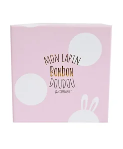 Doudou et Compagnie Coffret cadeau naissance chaussons lapin rose avec hochet - 0/6 mois><noscript><img width=
