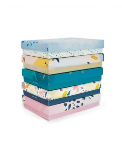 Doudou et Compagnie Coffret Mini Doudou Lapin Bleu - Happy Glossy - 17 cm><noscript><img width=