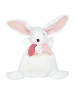 Doudou et Compagnie Coffret Mini Doudou Lapin Vieux rose - Happy Boho - 17 cm><noscript><img width=