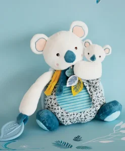 Doudou et Compagnie Coffret peluche d'activités Yoca le koala et son bébé - 25 cm><noscript><img width=