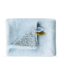 Doudou et Compagnie Couverture bébé plaid Douceur Yoca le koala - Bleu - 70 x 100 cm> Les Plaids