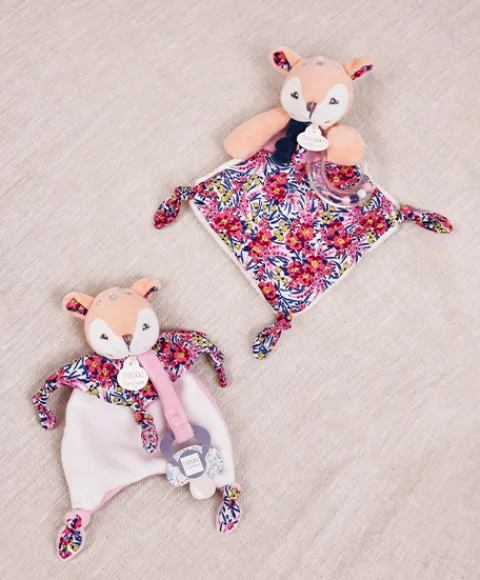 Doudou et Compagnie Doudou attache sucette Faon - BOH'AIME - 20 cm> Doudou Plat|Attache Sucette