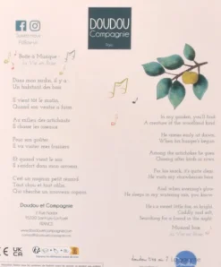 Doudou et Compagnie Doudou attache-sucette Renard Romarin - 19 cm><noscript><img width=