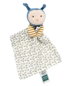 Doudou et Compagnie Doudou bébé abeille Pollen en coton BIO - 20 cm - modèle aléatoire><noscript><img width=