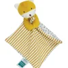 Doudou et Compagnie Doudou bébé renard en coton BIO - 20 cm - modèle aléatoire> Doudou Plat