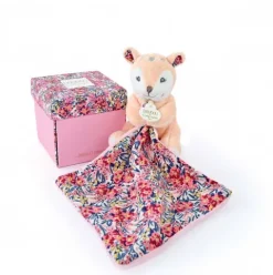 Doudou et Compagnie Doudou FAON beige avec mouchoir - BOH'AIME> Petit Format
