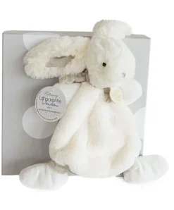 Doudou et Compagnie Doudou Lapin Bonbon Taupe - 26 cm> Doudou Plat