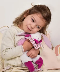 Doudou et Compagnie Doudou Lapin marionnette - Petit sac - Amusette 3 EN 1><noscript><img width=