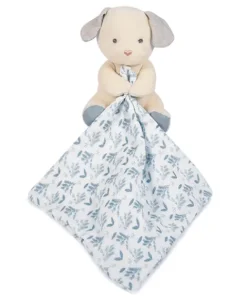Doudou et Compagnie Doudou mouchoir chien bleu en coton BIO -15 cm> Doudou Mouchoir|Petit Format