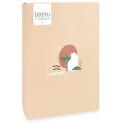 Doudou et Compagnie Doudou mouchoir chien vert et marron - 11 cm><noscript><img width=