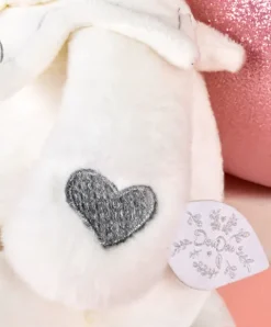 Doudou et Compagnie Doudou mouchoir ours Gris - 30 cm - Collection Anniversaire><noscript><img width=