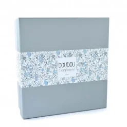 Doudou et Compagnie Doudou OURS bleu avec pétales - BOH'AIME -><noscript><img width=