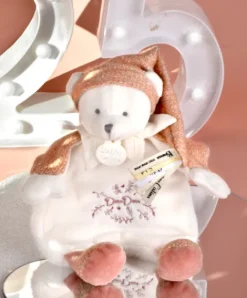 Doudou et Compagnie Doudou Ours cape Rose - 25 cm - Collection Anniversaire><noscript><img width=