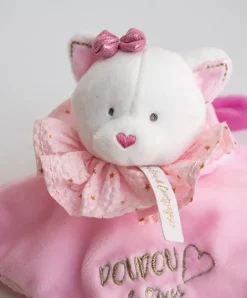 Doudou et Compagnie Doudou plat Chat rose - Attrape-rêves - 20 cm> Doudou Plat
