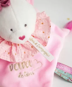 Doudou et Compagnie Doudou plat Chat rose - Attrape-rêves - 20 cm><noscript><img width=