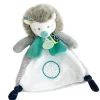 Doudou et Compagnie Doudou plat Hérisson gris Tiwipi - 23 cm> Doudou Plat