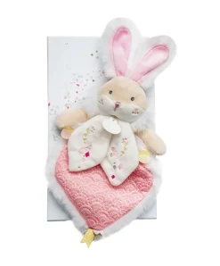 Doudou et Compagnie Doudou plat lapin de sucre rose - 24 cm> Doudou Plat