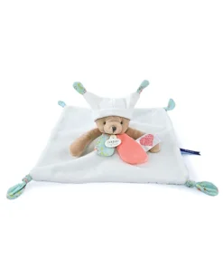 Doudou et Compagnie Doudou plat Ours 3 histoires - Blanc> Doudou Plat