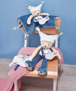 Doudou et Compagnie Doudou plat Ours 3 histoires - Bleu><noscript><img width=