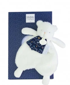 Doudou et Compagnie Doudou plat Ours Luminescent - 26 cm - Clair de Lune> Doudou Plat