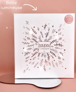 Doudou et Compagnie Doudou plat pétales Ours Rose - 25 cm - Collection Anniversaire><noscript><img width=