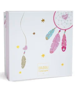 Doudou et Compagnie Doudou pétales Chat rose- Attrape-rêves - 26 cm><noscript><img width=