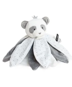 Doudou et Compagnie Doudou pétales Panda gris - Attrape-rêves - 26 cm> Doudou Plat