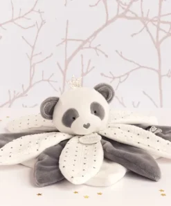 Doudou et Compagnie Doudou pétales Panda gris - Attrape-rêves - 26 cm><noscript><img width=