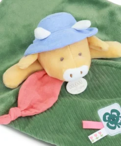 Doudou et Compagnie Doudou vache - Doudou plat Aneth - 27 cm> Doudou Plat