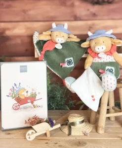 Doudou et Compagnie Doudou vache - Doudou plat Aneth - 27 cm><noscript><img width=