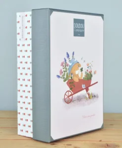 Doudou et Compagnie Doudou vache avec hochet billes - Aneth -21 cm><noscript><img width=