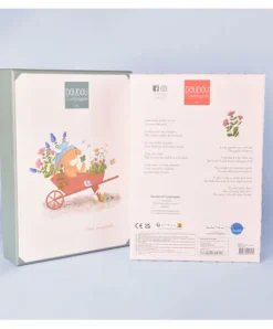 Doudou et Compagnie Doudou vache avec hochet billes - Aneth -21 cm><noscript><img width=