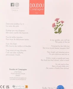 Doudou et Compagnie Doudou vache avec hochet billes - Aneth -21 cm><noscript><img width=