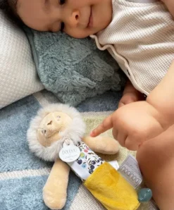 Doudou et Compagnie Hochet Pouet - Jaune ou Gris - BOH'AIME><noscript><img width=