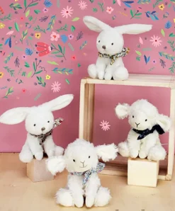 Doudou et Compagnie Lapin blanc avec chouchou -12 cm - Modèle aléatoire><noscript><img width=