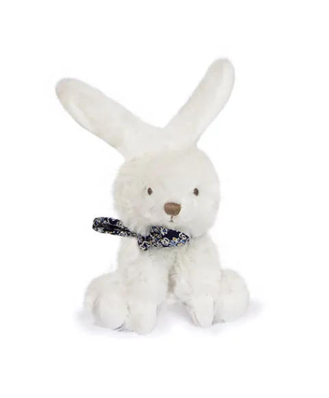 Doudou et Compagnie Lapin blanc avec chouchou -12 cm - Modèle aléatoire> Petit Format