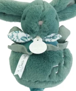 Doudou et Compagnie Lapin DOUDOU® - boite à musique lapin - 20 cm - Vert><noscript><img width=
