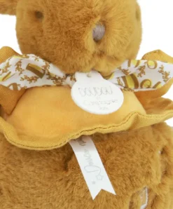 Doudou et Compagnie Lapin DOUDOU® - boite à musique lapin - 20 cm - Jaune moutarde><noscript><img width=