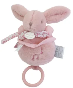 Doudou et Compagnie Lapin DOUDOU® - boite à musique lapin - 20 cm - Rose> Boîte À Musique