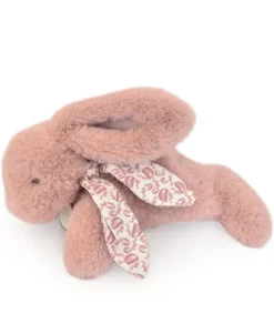 Doudou et Compagnie Lapin DOUDOU® - Peluche lapin Rose poudré - 25 cm> Peluches