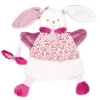Doudou et Compagnie Marionnette à main Lapin Cerise rose - 28 cm> Marionnettes|Marionnettes