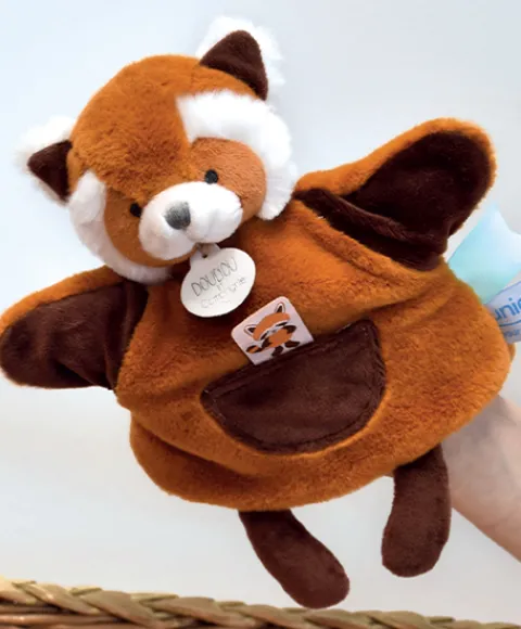 Doudou et Compagnie Marionnette à main Panda roux - 25 cm - Unicef> Marionnettes|Marionnettes