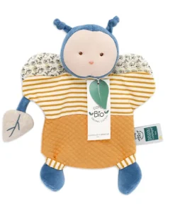 Doudou et Compagnie Marionnette coton BIO Pollen l'abeille - 25 cm> Doudous En Coton Bio|Marionnettes