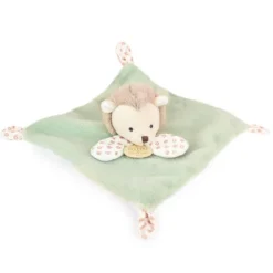 Doudou et Compagnie Mini Doudou hérisson plat vert - 19 cm> Petit Format|Doudou Plat