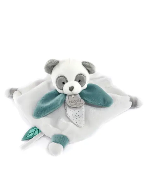 Doudou et Compagnie Mini doudou Panda plat gris - 20 cm - Sans boite> Doudou Plat
